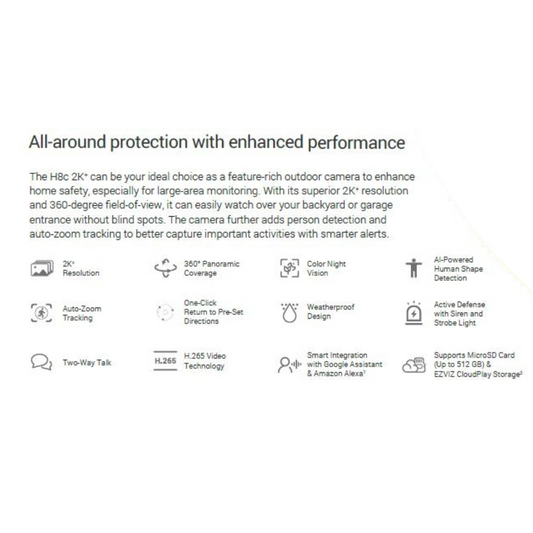 3MP Wireless Rotating Camera (OUTDOOR) H8C 4G