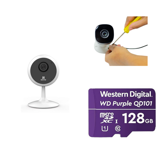 2MP Wireless Fixed Camera C1C WITH INSTALLATION AND 128GB MEMORY CARD