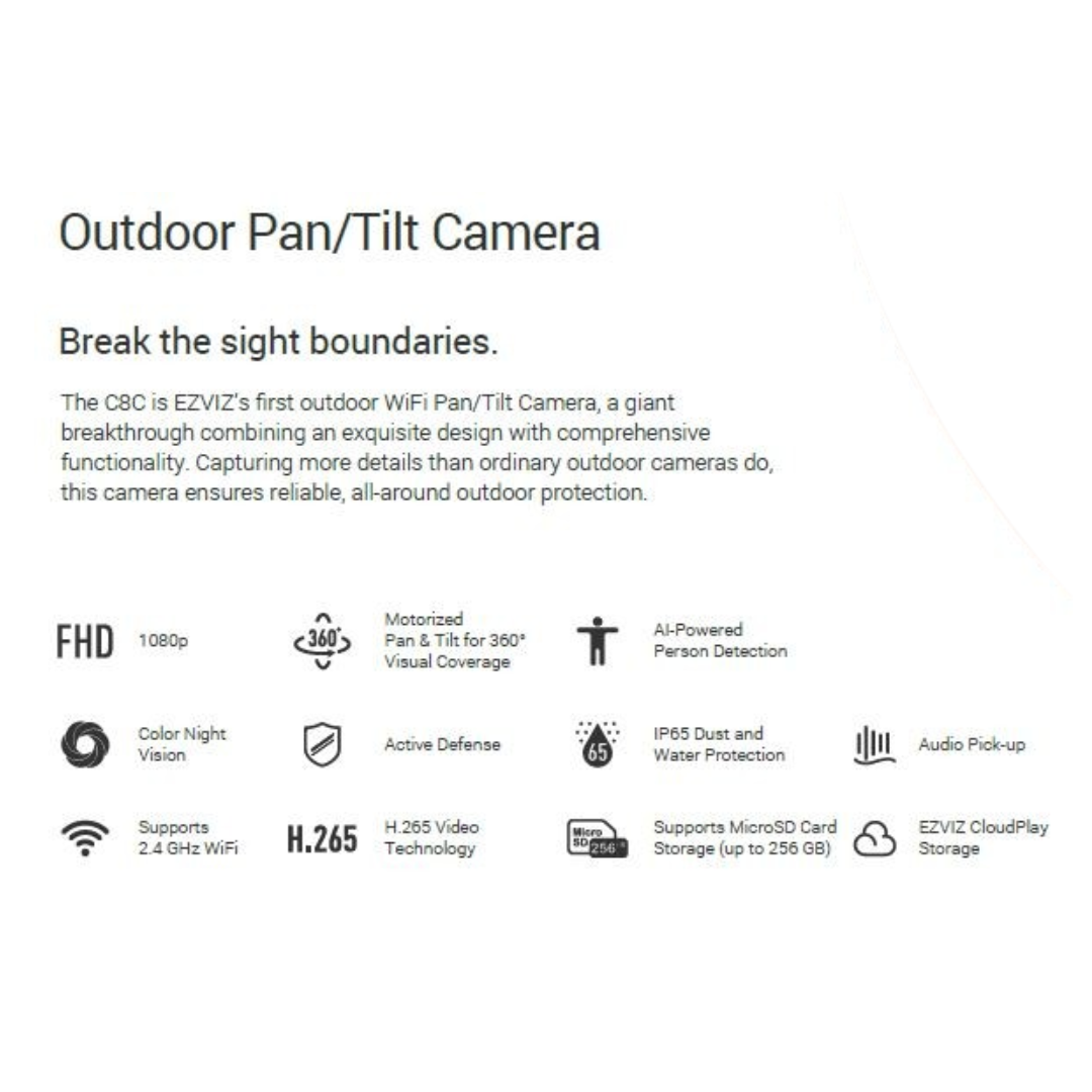 2MP Wireless Rotating Camera (OUTDOOR) C8C