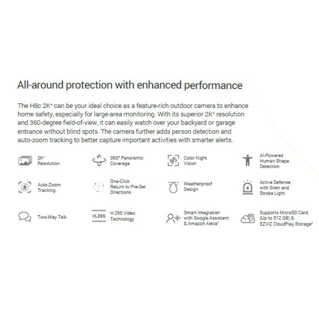 4MP Wireless Rotating Camera (OUTDOOR) H8C