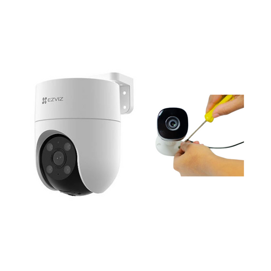 3MP WIRELESS ROTATING CAMERA (OUTDOOR) H8C 4G WITH INSTALLATION