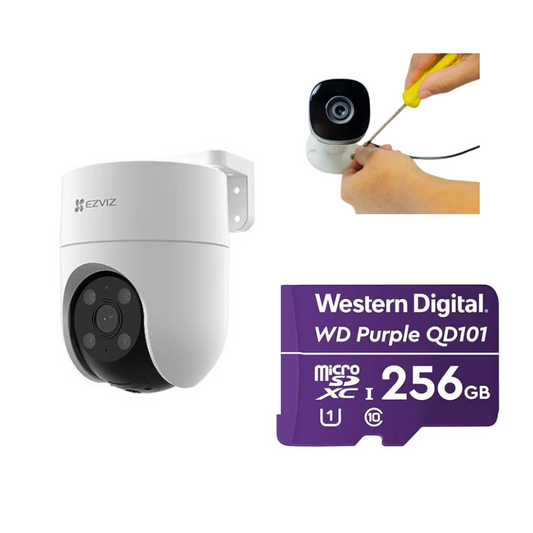 4MP WIRELESS ROTATING CAMERA (OUTDOOR) H8C WITH INSTALLATION AND 256GB MEMORY CARD