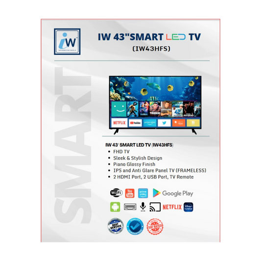 43INCH LED TV (IW43HFS) BRAND:IW